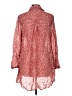 Lisa Bayne 100% Polyester Red 3/4 Sleeve Blouse Size M - photo 2