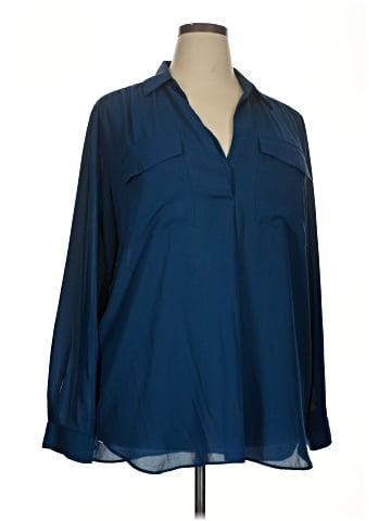 Ann Taylor Long Sleeve Blouse (view 1)