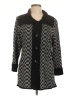 misook 100% Acrylic Chevron-herringbone Black Coat Size L - photo 1