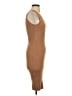 Express Solid Brown Casual Dress Size XS - photo 4
