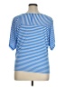 New Directions Blue Short Sleeve Top Size 1X - photo 2