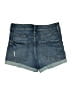 Express Blue Denim Shorts Size 4 - photo 2