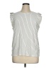 Modern Works Ivory Sleeveless T-Shirt Size XL - photo 1