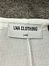 LNA Solid White Silver Formal Skirt Size L - photo 4