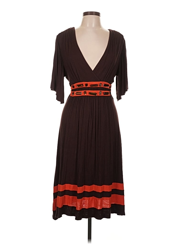 Pre-owned Hot & Delicious Casual Dress In Brown