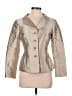 Teri Jon by Rickie Freeman Metallic Silver Jacket Size 6 - photo 1