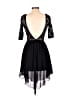 Solemio Black Cocktail Dress Size L - photo 2