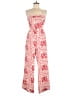Thirty/Thirty 100% Polyester Paisley Red Jumpsuit Size M - photo 1