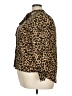 Amaryllis 100% Polyester Animal Print Brown Long Sleeve Blouse Size 2X - photo 5