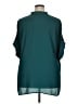 MICHAEL Michael Kors 100% Polyester Teal 3/4 Sleeve Blouse Size 2X - photo 2