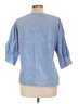 Tibi 100% Cotton Blue 3/4 Sleeve Blouse Size L - photo 2