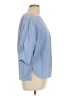 Tibi 100% Cotton Blue 3/4 Sleeve Blouse Size L - photo 4
