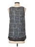 Nic + Zoe 100% Polyester Blue Sleeveless Blouse Size XS - photo 2