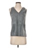 Ecru 100% Polyester Gray Sleeveless Top Size XS - photo 1