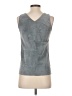 Ecru 100% Polyester Gray Sleeveless Top Size XS - photo 2