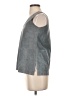 Ecru 100% Polyester Gray Sleeveless Top Size XS - photo 5