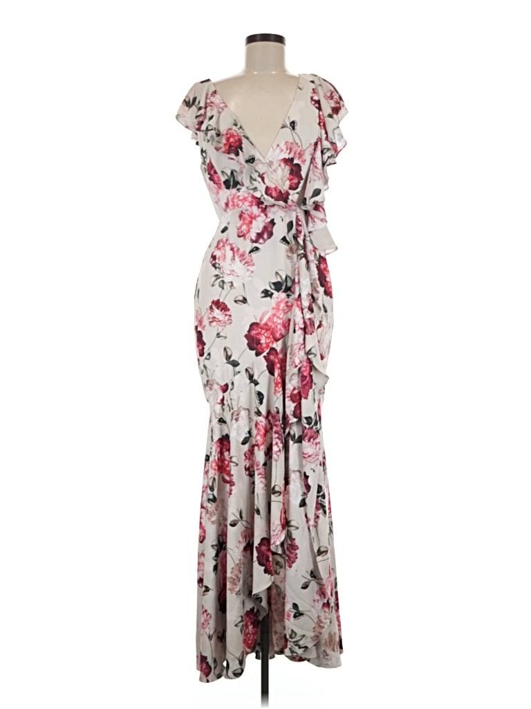 Pre-owned Fame And Partners Cocktail Dress In Ivory