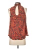 Veronica M. Orange Sleeveless Blouse Size XS - photo 2