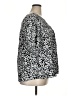 Terra & Sky 100% Rayon Silver 3/4 Sleeve Blouse Size 2X - photo 4
