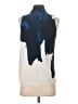 Ecru 100% Silk Blue Sleeveless Silk Top Size XS - photo 2