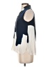 Ecru 100% Silk Blue Sleeveless Silk Top Size XS - photo 5