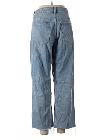 Madewell The Curvy Darted Barrel-Leg Jean in Edmonson Wash (view 2)
