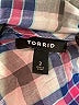 Torrid 100% Cotton Plaid Silver Windbreaker Size 2X Plus (2) - photo 6