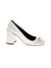 Versace 100% Leather Ivory Heels Size EU (IT) 38 / US 8 - photo 1