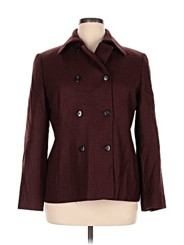 Linda Allard Ellen Tracy Wool Coat (view 1)