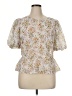 Peach Ivory Short Sleeve Blouse Size 1X - photo 1