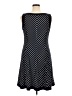 Chaps Polka Dots Black Casual Dress Size XL - photo 2
