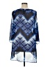 Catherines 100% Polyester Blue 3/4 Sleeve Blouse Size 1X - photo 2