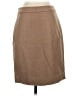 J.Crew 100% Wool Solid Brown Wool Skirt Size 2 (petite) - photo 1