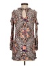 Rewind 100% Rayon Paisley Brown Long Sleeve Blouse Size S - photo 2