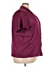 Halogen 100% Polyester Burgundy Short Sleeve Blouse Size 3X - photo 4