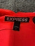 Express 100% Polyester Floral Orange Cocktail Dress Size 2 - photo 7