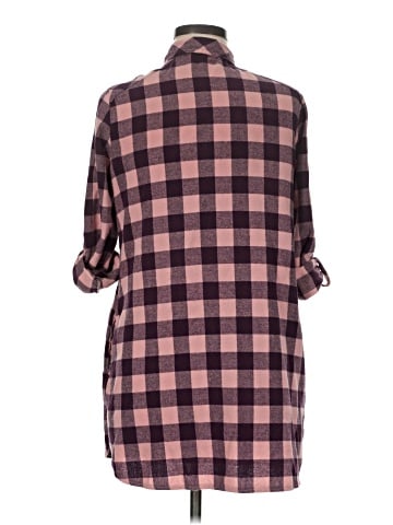 Just Fab 3/4 Sleeve Button-Down Shirt (view 2)