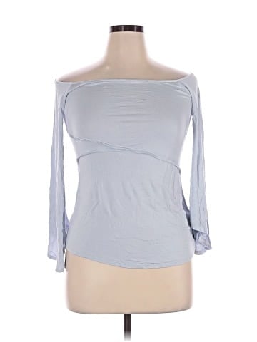Green Envelope 3/4 Sleeve Top (view 1)