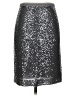 J.Crew 100% Polyester Metallic Silver Formal Skirt Size 0 - photo 1