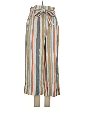 Madewell Tie-Waist Huston Pull-On Crop Pants in Stripe (view 1)