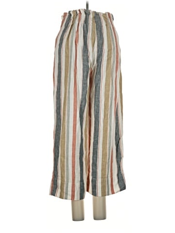 Madewell Tie-Waist Huston Pull-On Crop Pants in Stripe (view 2)