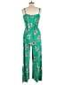 Eye Candy Print Green Jumpsuit Size L - photo 2