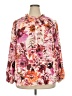 PREMISE 100% Polyester Pink 3/4 Sleeve Blouse Size 3X - photo 1