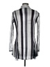 Komarov Metallic Silver Long Sleeve Blouse Size Med (2) - photo 2