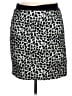 Ann Taylor Animal Print Silver Casual Skirt Size 14 - photo 1