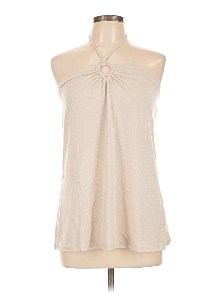 Dotti Sleeveless T-shirt In Tan