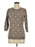 New York & Company Polka Dots Brown Pullover Sweater Size M - photo 1