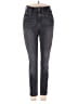 Topshop Chevron-herringbone Gray Jeans Size 26 waist - photo 1