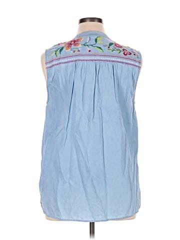Style&Co Sleeveless Button-Down Shirt (view 2)