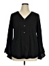 AGB Black 3/4 Sleeve Blouse Size XL - photo 1